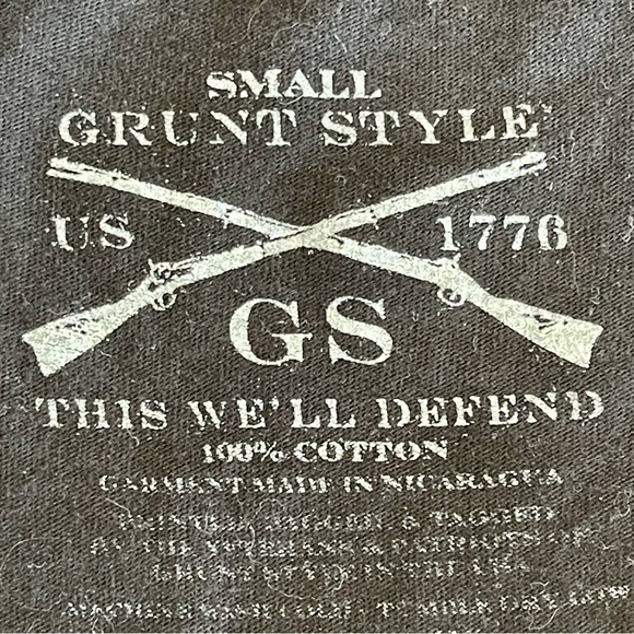 Grunt Style black logo tee shirt in a size small - Picture 4 of 15